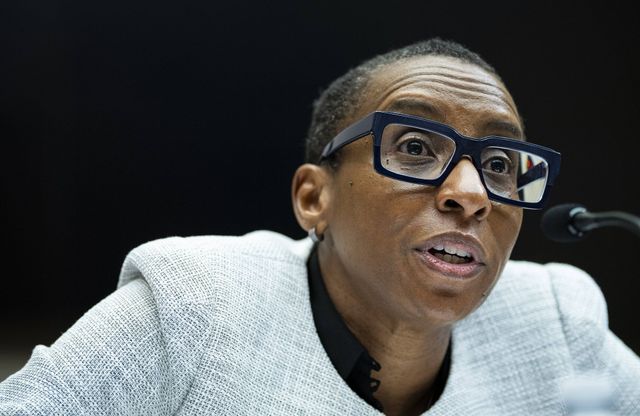 Claudine Gay, présidente de l'université d'Harvard, lors de son audition à la Chambre des représentants.